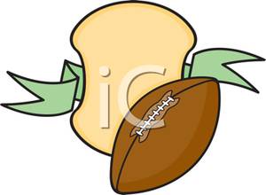 An Award Plaque For Football   Royalty Free Clipart Picture