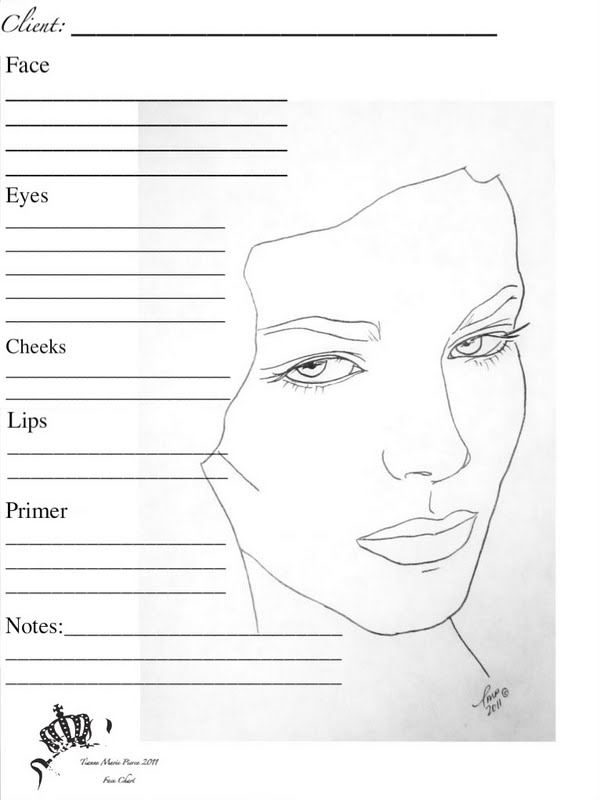 Blank Face Diagram  Here S A Printable Face Chart
