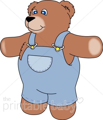 Brown Bear Clipart   Teddy Bear Baby Clipart