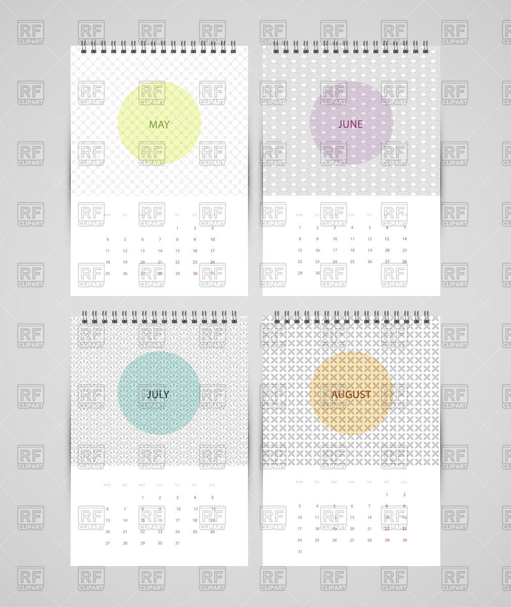 Calendar 2015   May June July August 47927 Calendars Layouts    