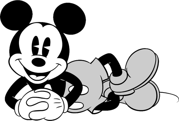 Disney Cartoon Clipart Black And White Black  N  White Disney