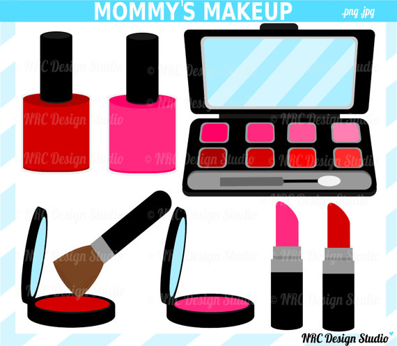 Dollar Sale Mommy S Makeup Clip Art   Girl Makeup Clipart   Sleepover