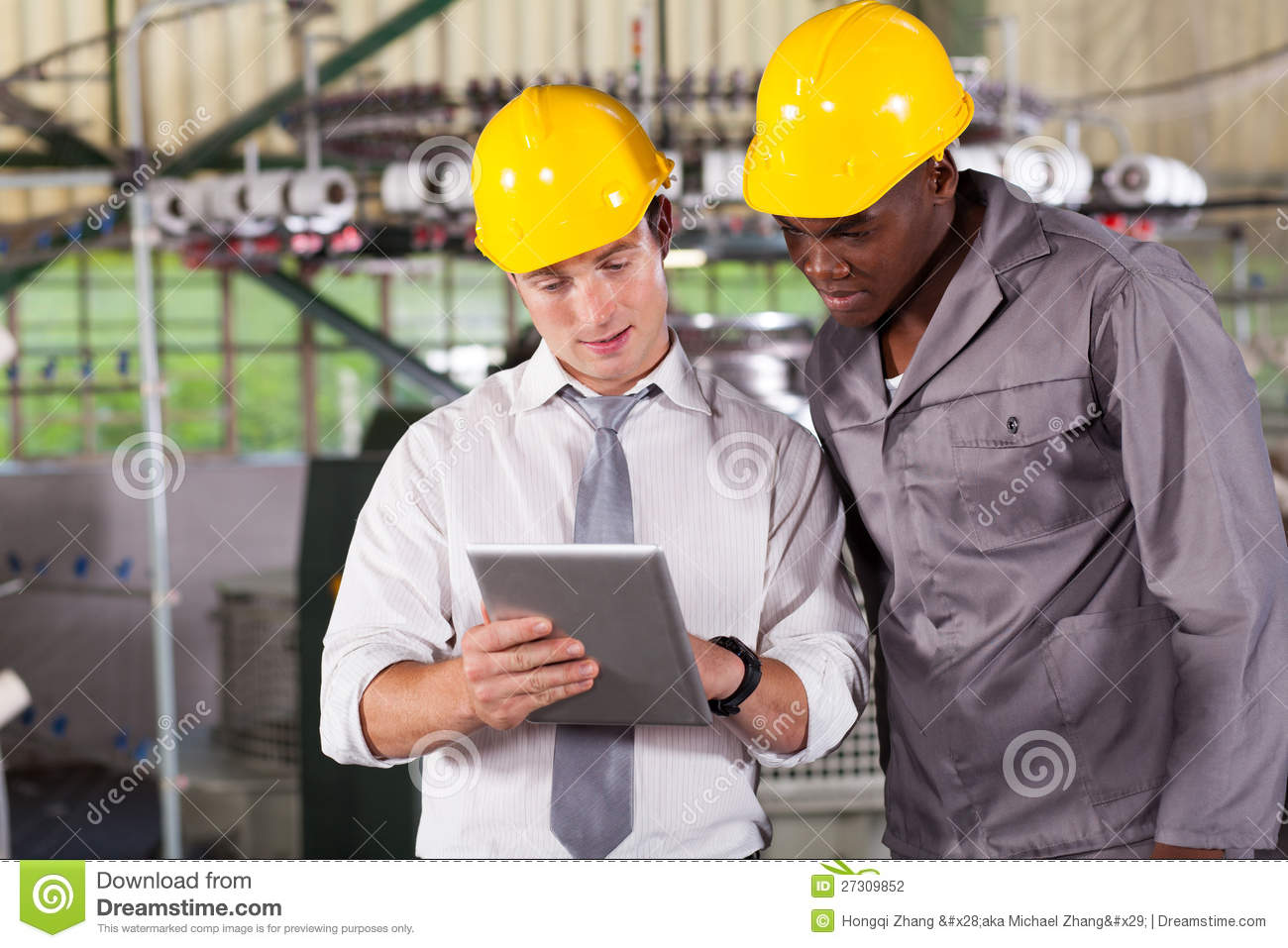 Factory Worker Tablet Computer Stock Photography   Image  27309852