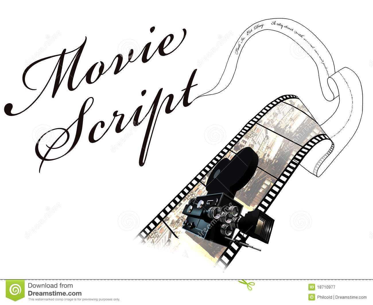 How A Text Of A Movie Script Becomes A Sequence In A Movie Text Movie