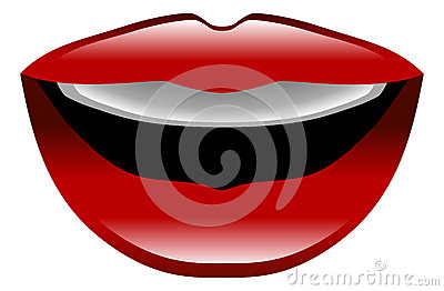 Illustration Of Lips Talking Icon Clipart Stock Photography   Image