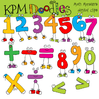 Our Products    Math Monsters Digital Clip Art