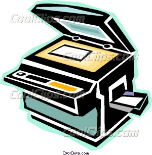 Photocopy Machine Vector Clip Art