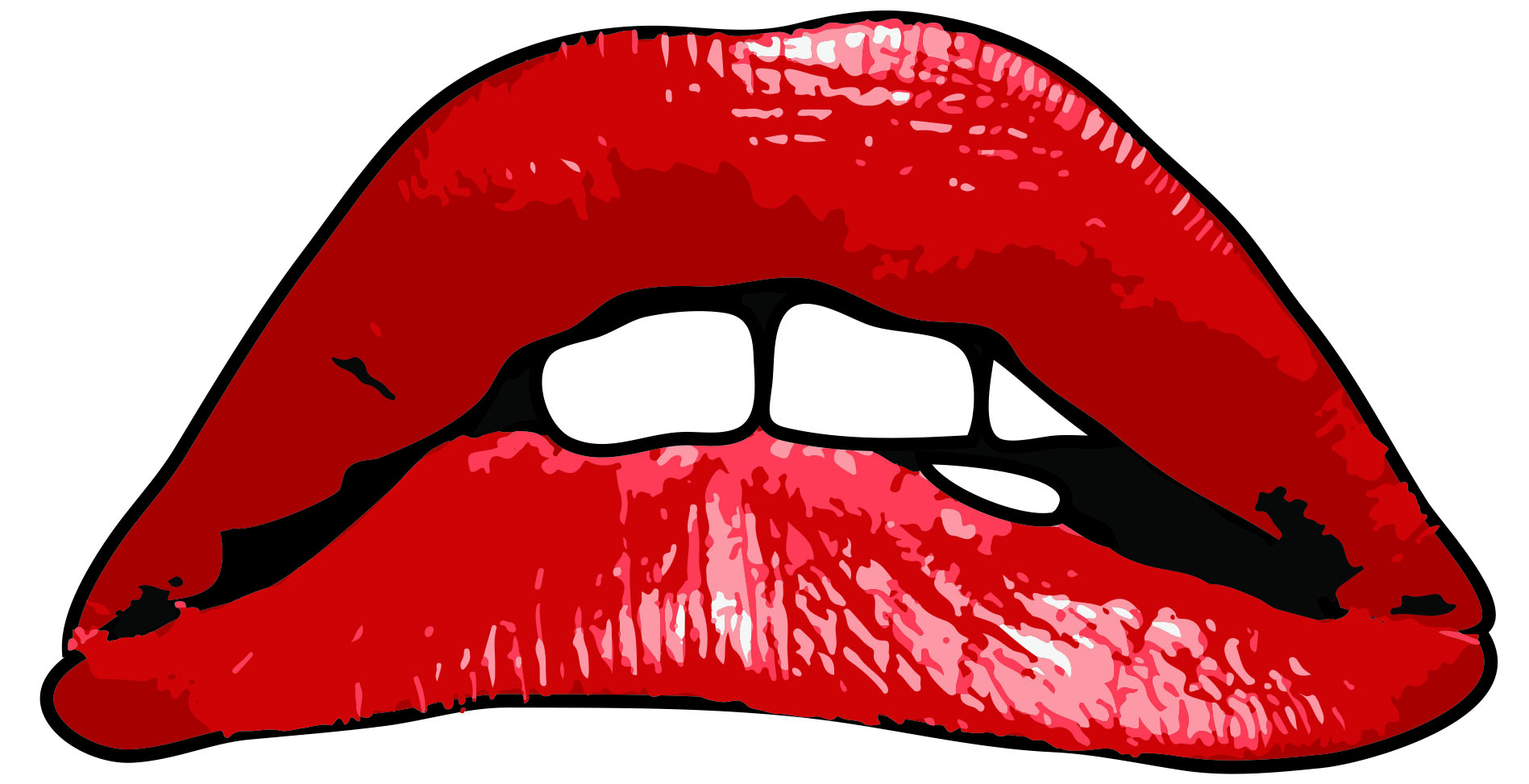Picture Of Big Red Lips   Clipart Best