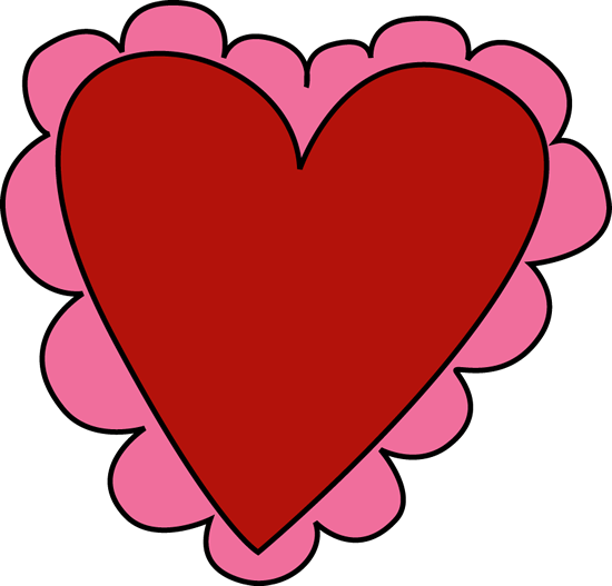Pink And Red Valentine S Day Heart Clip Art   Pink And Red
