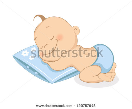 Sleeping Baby Boy   Stock Photo