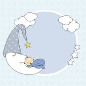 Sleeping Moon Illustrations And Clipart