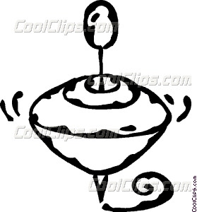 Spinning Top Clipart Black And White Spinning Top