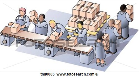 Stock Illustration   Factory Workers  Fotosearch   Search Clipart