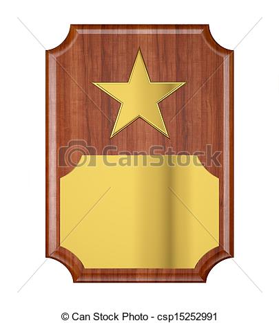 Stock Illustration   Plaque With Gold Star   Stock Illustration