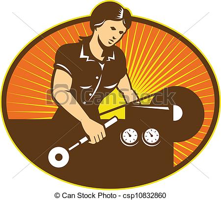 Woman Factory Worker Clipart