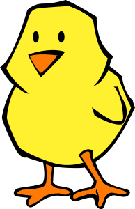 Chick Flat Colors Clipart