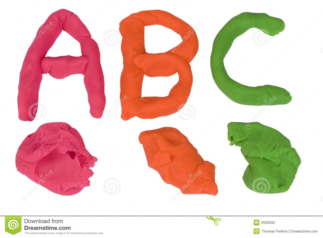 Clay Alphebet Letters Stock Photography   Image  2030592