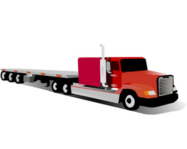 Container Truck Clipart   Ai Eps