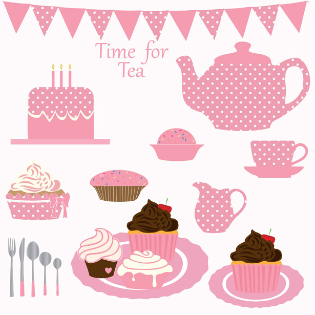 Cupcake Tea Party Clipart Free Stock Photo   Public Domain Pictures