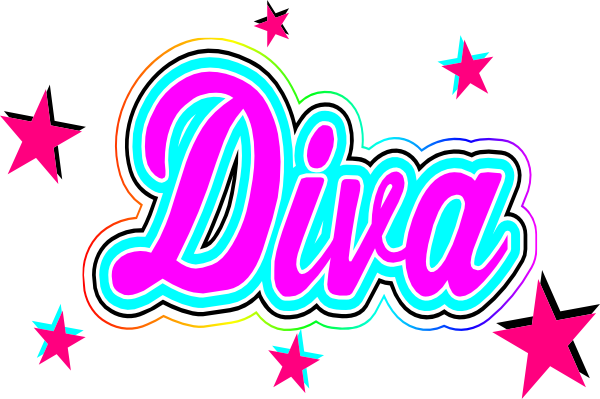 Diva With Stars Clip Art At Clker Com   Vector Clip Art Online    