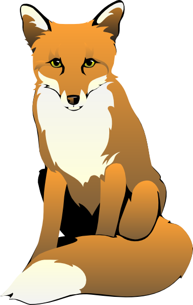 Fox Sitting Clip Art At Clker Com   Vector Clip Art Online Royalty
