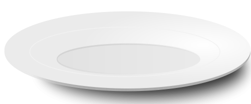 Free White Plate Clip Art