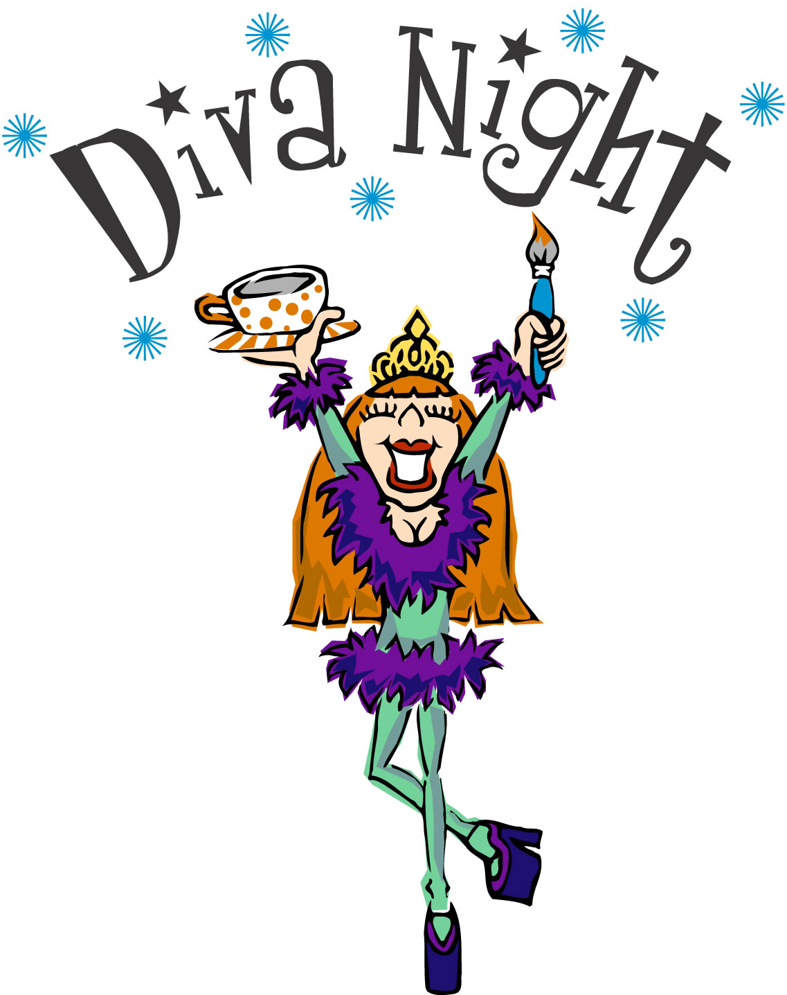 Gallery For   Divas Night Out Clip Art