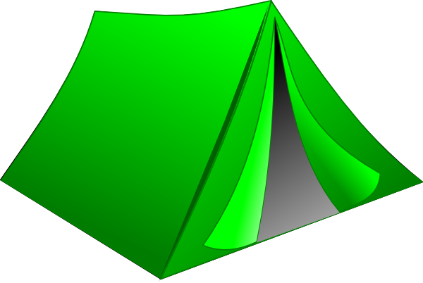 Green Pitched Tent Clip Art At Clker Com   Vector Clip Art Online