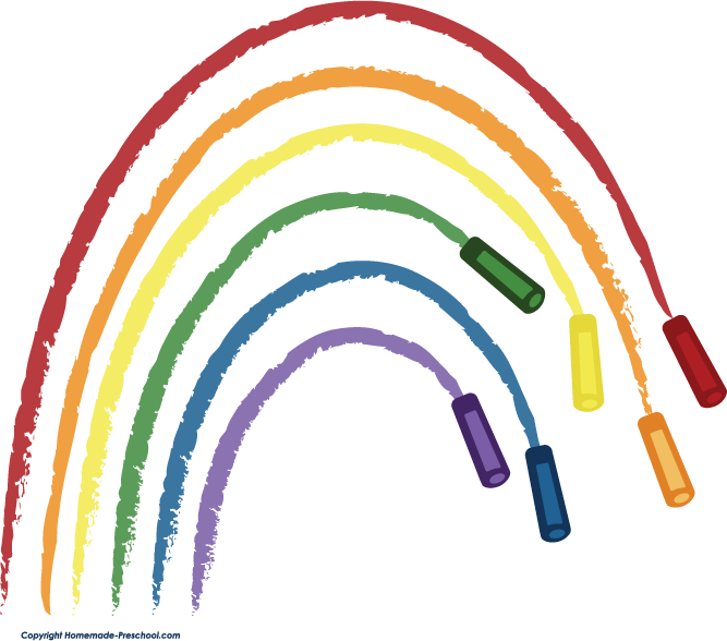 Home Free Clipart School Clipart School Chalk Rainbow