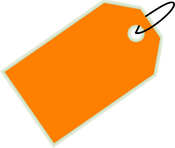 Orange Sale Tag Clip Art At Clker Com   Vector Clip Art Online