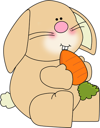 Rabbit Eat Carrot Clipart