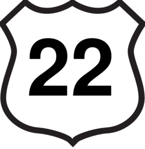 Route 22 Sign Clip Art At Clker Com   Vector Clip Art Online Royalty