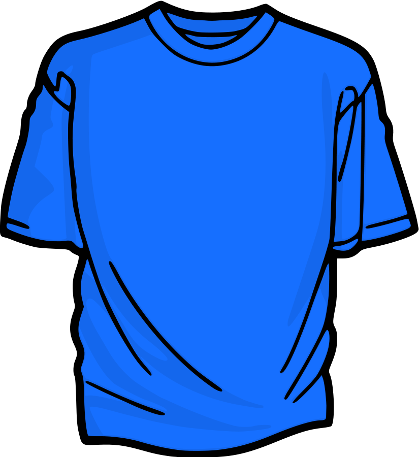 Shirt Clip Art Azure T Shirt Vector Clipart Png