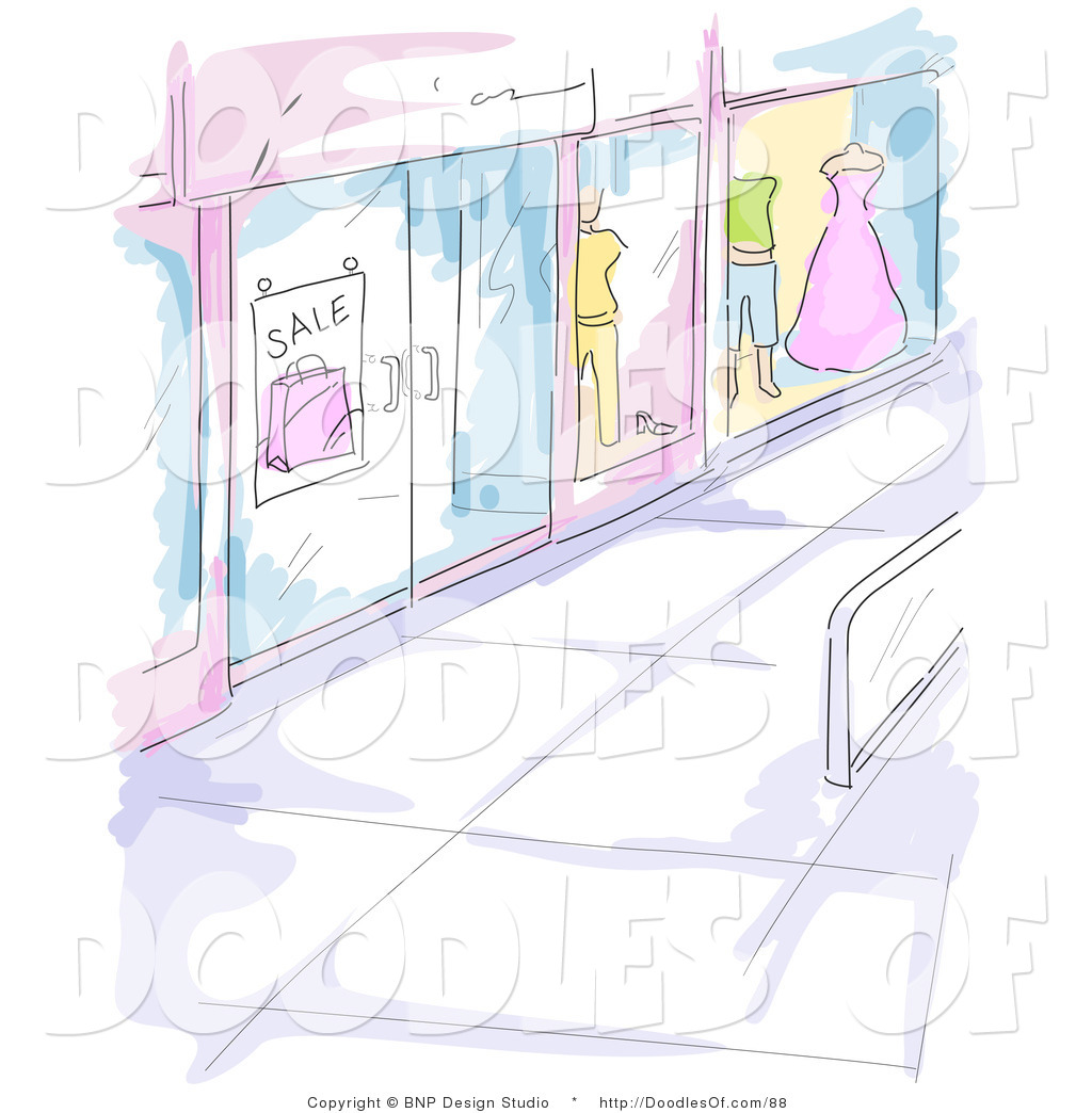 Shopping Mall Clipart Free Royalty Free Clipart Of A