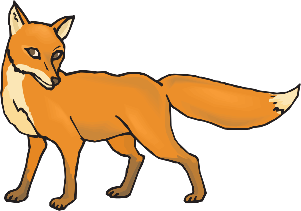 Shy Fox Clip Art At Clker Com   Vector Clip Art Online Royalty Free