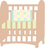 Simple Crib Clipart Man In The Moon Clipart Baby Mobile Clipart Cradle