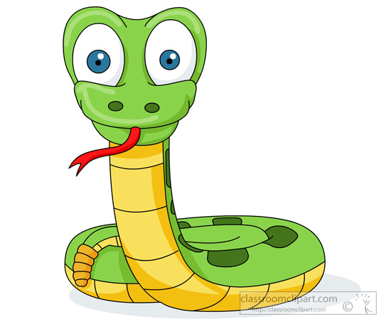 Snake Clipart For Kids Green Snake Cartoon Jpg