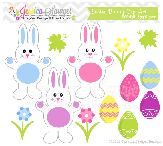 80  Off   Clearance Easter Bunny Clipart   Easter Clip Art   Spring    