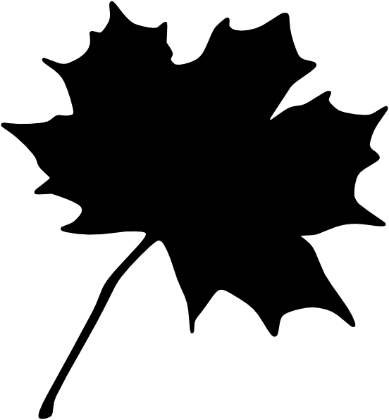 Black Leaf Clip Art At Clker Com   Vector Clip Art Online Royalty