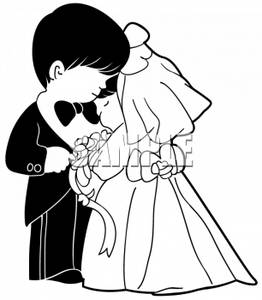 Clipart Picture Of A Child Bride And Groom