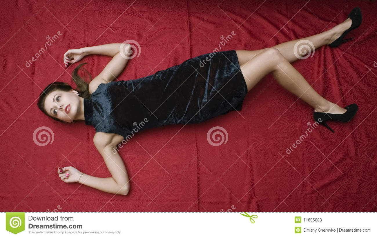 Dead Woman Lying On The Floor Stock Photos   Image  11685083