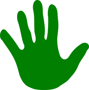 Hand Green Left Clip Art At Clker Com   Vector Clip Art Online    