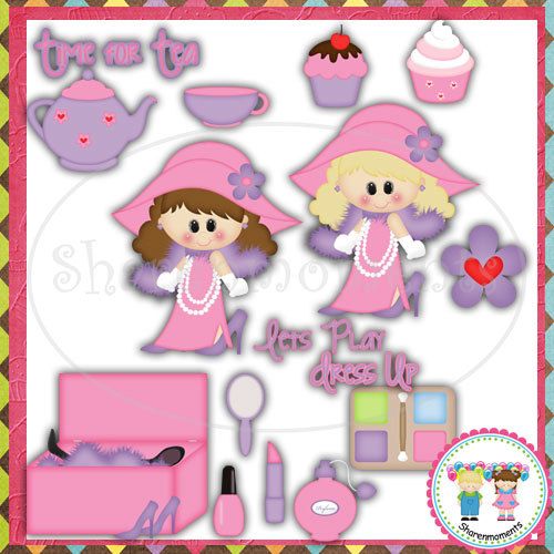 Let S Play Dress Up   Digital Clipart For Commercial And Personal Use