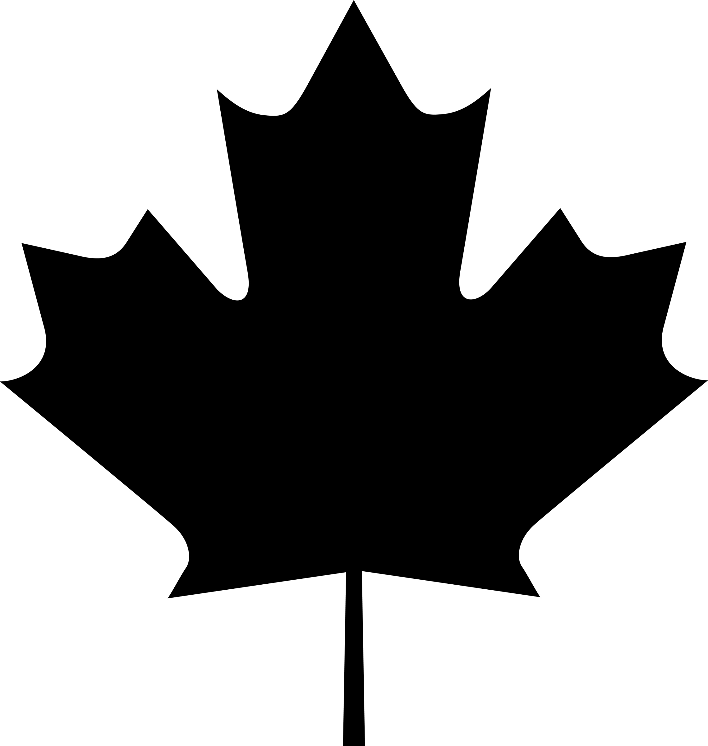 Maple Leaf Go Canada Clip Art