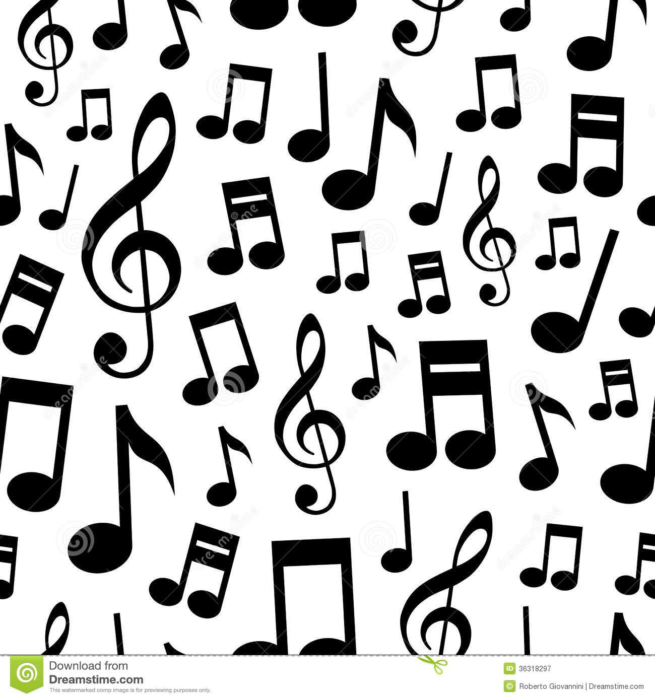 Music Notes Seamless Pattern Royalty Free Stock Photography   Image