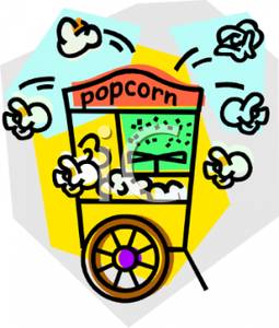 Popcorn Stand   Royalty Free Clipart Picture