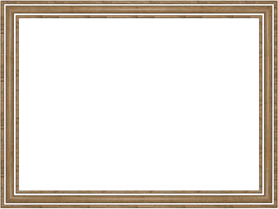     Rectangular Border In Wooden Color Powerpoint Perfect For Border Png