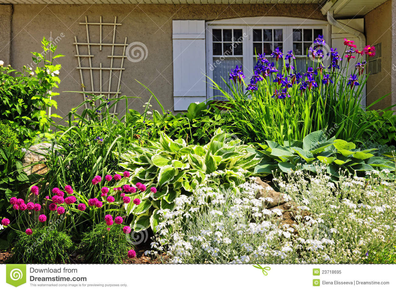 Residential Garden Landscaping Royalty Free Stock Photo   Image    