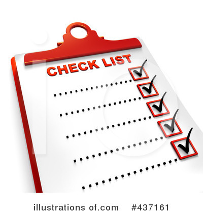 Royalty Free  Rf  Check List Clipart Illustration By Tonis Pan   Stock