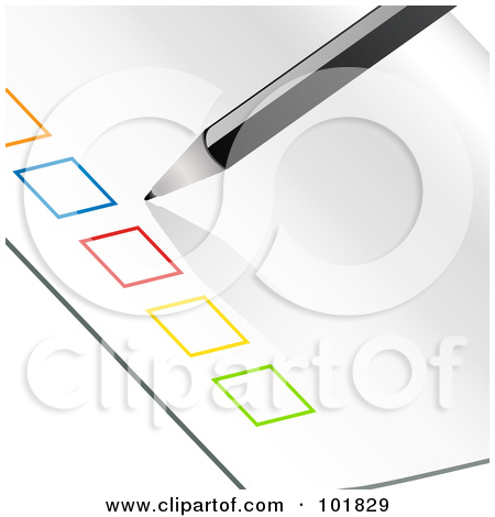 Royalty Free  Rf  Checklist Clipart Illustrations Vector Graphics  1